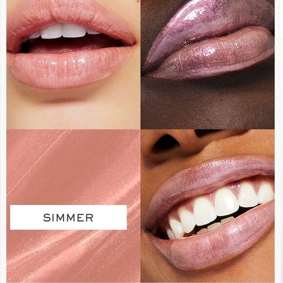 Lancome Juicy Tubes lip gloss "Simmer" Opalescent Creamy Nude Shine Hydration - Picture 2 of 7